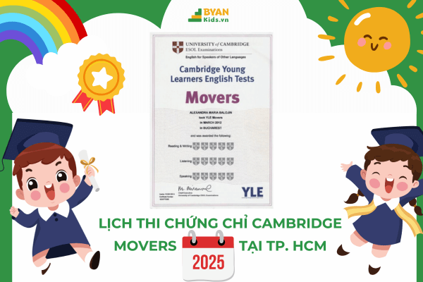 Lịch Thi Chứng chỉ Movers 2025 ở TPHCM