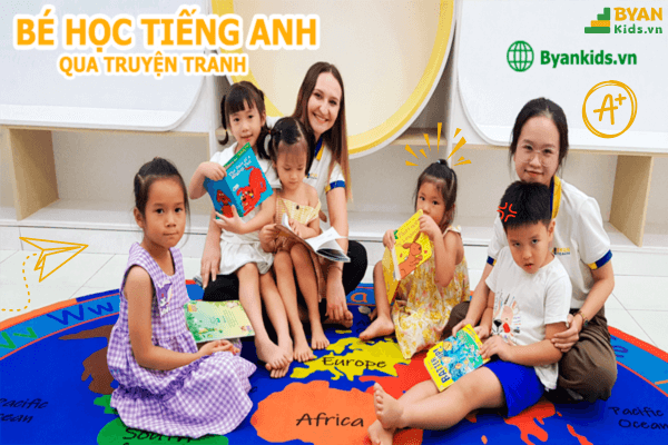 Bé Học Tiếng Anh Qua Truyện Tranh Tại Anh Ngữ Byan Kids